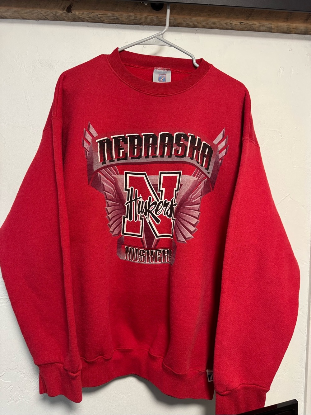 Nebraska Huskers Red Crewneck Sweatshirt